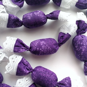 10 db karácsonyi textil szaloncukor dísz - karácsonyi szaloncukor - dekor szaloncukor , Karácsony, Karácsonyi lakásdekoráció, Ünnepi asztaldekoráció, Varrás, MESKA