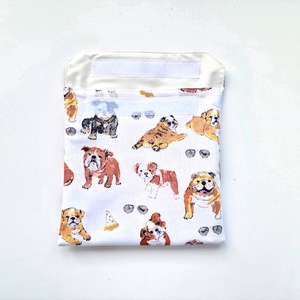 Buldogos snackbag, tépőzáras uzsitasak, vízhatlan szendvicstartó, uzsonnás tasak, szendvics tartó újraszalvéta - táska & tok - uzsonna- & ebéd tartó - szendvics csomagoló - Meska.hu
