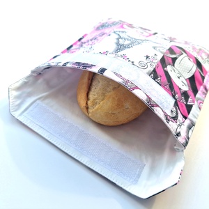 Cicás és biciklis snackbag, tépőzáras uzsitasak, vízhatlan szendvicstartó, uzsonnás tasak, szendvics tartó újraszalvéta - Meska.hu