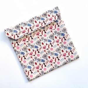 Baglyos, biciklis, snackbag, tépőzáras uzsitasak, vízhatlan szendvicstartó, uzsonnás tasak, uzsonnás szendvics tartó - táska & tok - uzsonna- & ebéd tartó - szendvics csomagoló - Meska.hu