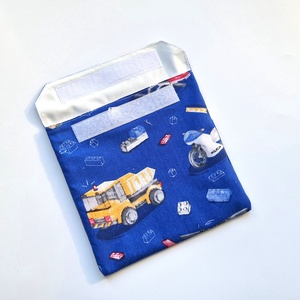 Teherautós, motoros snackbag, tépőzáras uzsitasak, vízhatlan szendvicstartó, uzsonnás tasak, uzsonnás szendvics tartó - táska & tok - uzsonna- & ebéd tartó - szendvics csomagoló - Meska.hu