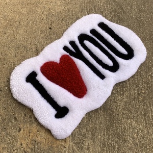 I love you tufting szőnyeg - otthon & életmód - lakástextil - szőnyeg - más típusú szőnyeg - Meska.hu