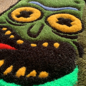 Pickle Rick tufting szőnyeg - otthon & életmód - lakástextil - szőnyeg - más típusú szőnyeg - Meska.hu