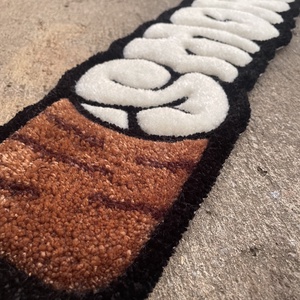 Egyedi SMOKE Graffiti Stílusú Kézműves Szőnyeg / Falidekor (62x18 cm) - otthon & életmód - lakástextil - szőnyeg - más típusú szőnyeg - Meska.hu