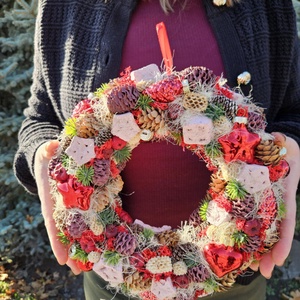 Téli Rubinfény - otthon & életmód - dekoráció - ajtó- és ablak dekoráció - ajtódísz & kopogtató - Meska.hu