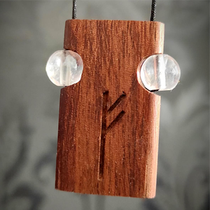 Állókő fa medál - ékszer - nyaklánc - medál - Meska.hu