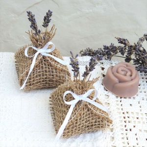 Köszönetajándék kézműves szappan, levendulás, rusztikus  - esküvő - emlék & ajándék - köszönőajándék - Meska.hu