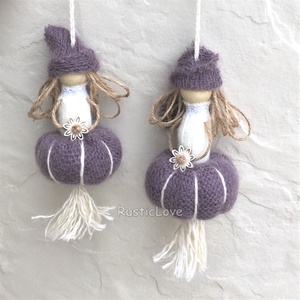 Levendulalányka akasztóval - otthon & életmód - gyertya, illat, aroma - illatzsák - Meska.hu