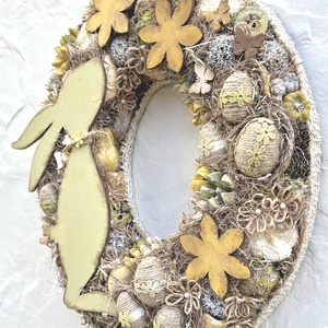 Húsvéti kopogtató, ajtódísz - Nyuszkó 1 - otthon & életmód - dekoráció - ajtó- és ablak dekoráció - ajtódísz & kopogtató - Meska.hu