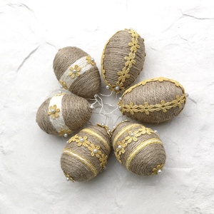 Húsvéti tojások, rusztikus - 6 db - otthon & életmód - dekoráció - fali és függő dekoráció - függődísz - Meska.hu