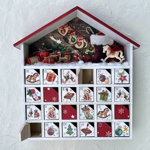 Fa adventi kalendárium, naptár - karácsony - adventi díszek - adventi naptár - Meska.hu