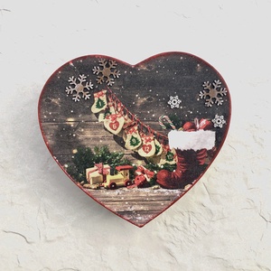 Adventi kalendárium, naptár, szívek - várakozás - Meska.hu
