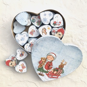 Adventi szívek  naptár, várakozás - karácsony - adventi díszek - adventi naptár - Meska.hu Adventi szívek  naptár, várakozás - karácsony - adventi díszek - adventi naptár - Meska.hu
