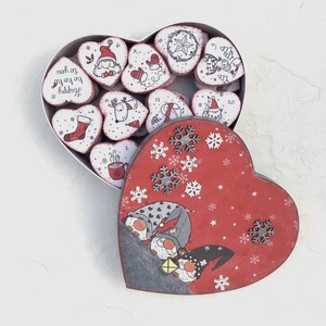 Adventi naptár, szívek - manók - karácsony - adventi díszek - adventi naptár - Meska.hu Adventi naptár, szívek - manók - karácsony - adventi díszek - adventi naptár - Meska.hu