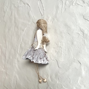 Angyalka karácsonyra - karácsonyfadísz, ajándék  - karácsony - karácsonyi lakásdekoráció - karácsonyfadíszek - Meska.hu