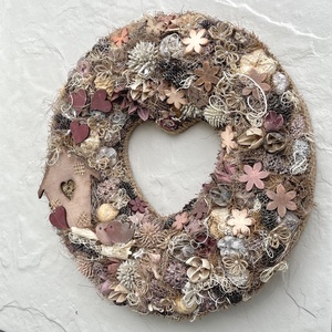 Madárkás kopogtató tavaszra, nyárra, házavatóra, Anyák napjára... - otthon & életmód - dekoráció - ajtó- és ablak dekoráció - ajtódísz & kopogtató - Meska.hu