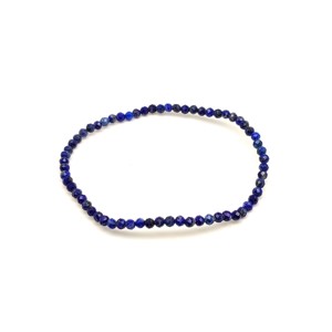 Fazettált lapis lazuli golyós ásvány karkötő 3�4mm, Ékszer, Karkötő, Ásványkarkötő, , MESKA