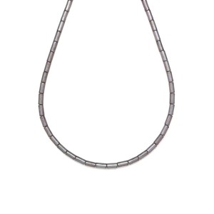 Hematit henger ezüst matt 2x4mm, Kellékek & szerszámok, Ásvány alapanyag, Ásványfüzér, , MESKA