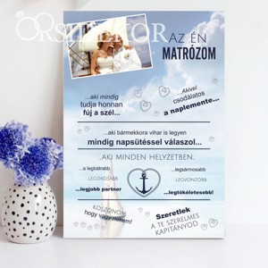 AZ ÉN MATRÓZOM Ajándék tábla, Otthon & Életmód, Dekoráció, Kép & Falikép, Táblakép, , MESKA