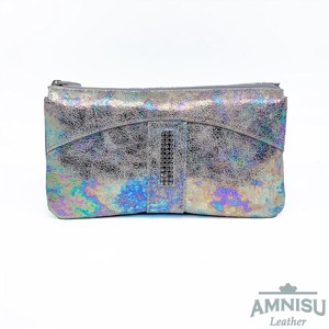 Hologramos egyenes swarovski köves női bőr pénztárca G3009 - táska & tok - pénztárca & más tok - pénztárca - női pénztárca - Meska.hu