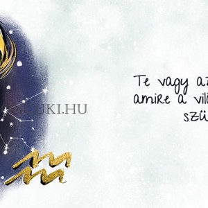 Személyre szabható - Szőke hajú Csini Vízöntő lány mintás bögre - otthon & életmód - konyhafelszerelés, tálalás - tálalás - bögre & csésze - Meska.hu