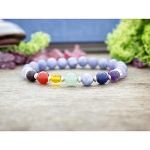 Tisztánlátás akvamarin csakra ásvány karkötő, Ékszer, Karkötő, Ásványkarkötő, , MESKA