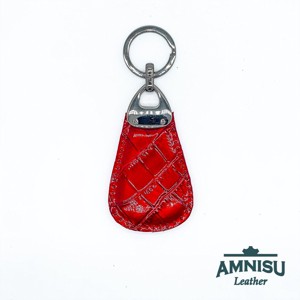 Meggy piros lakk krokkómintás csepp alakú swarovski köves kulcstartó H5023 - táska & tok - kulcstartó & táskadísz - kulcstartó - Meska.hu