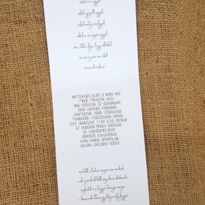 Egylapos zöld virágos esküvői meghívó - esküvő - meghívó & kártya - meghívó - Meska.hu
