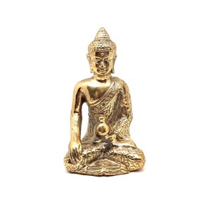 Réz figura Buddha arany 9x5,5cm - Meska.hu
