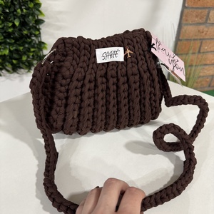 Horgolt SABIÉ válltáska, crossbody bag - táska & tok - kézitáska & válltáska - válltáska - Meska.hu