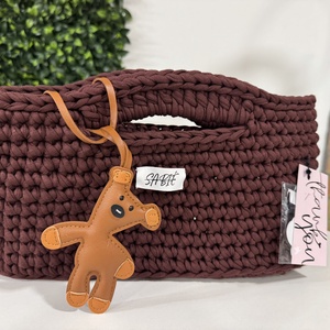 Horgolt SABIE kézitáska, ajándék táskadísszel , Táska & Tok, Kézitáska & válltáska, Kézitáska, Horgolás, MESKA