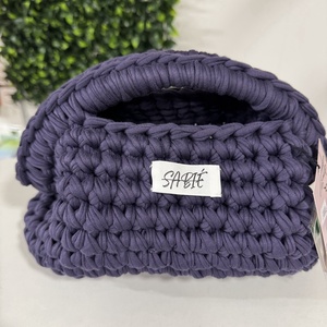 Horgolt lila színű SABIÉ kézitáska vagy neszesszer , Táska & Tok, Kézitáska & válltáska, Kézitáska, Horgolás, MESKA