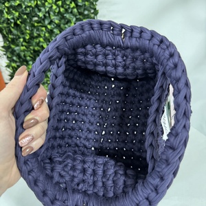 Horgolt lila színű SABIÉ kézitáska vagy neszesszer  - táska & tok - kézitáska & válltáska - kézitáska - Meska.hu