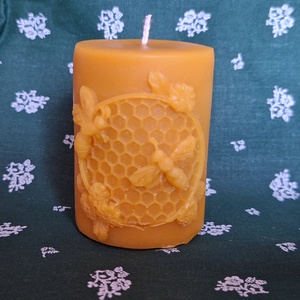Méhviasz gyertya - otthon & életmód - gyertya, illat, aroma - gyertya - Meska.hu