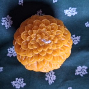 Lótusz Méhviasz gyertya - otthon & életmód - gyertya, illat, aroma - gyertya - Meska.hu