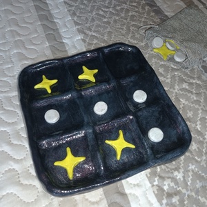 Tic Tac Toe játék, Játék & Sport, Táblajáték és Kártyajáték, Társasjátékok, Gyurma, Festett tárgyak, MESKA