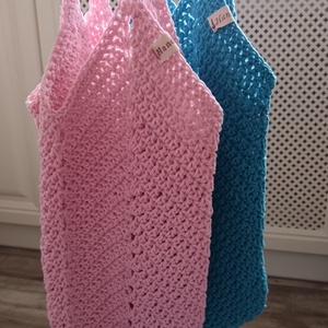 Horgolt szatyor - shopper kék, Táska & Tok, Kézitáska & válltáska, Kézitáska, Horgolás, MESKA