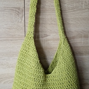 Horgolt szatyor - shoulder bag - táska & tok - bevásárlás & shopper táska - shopper, textiltáska, szatyor - Meska.hu