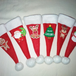 TEDD EGYEDIVÉ A KARÁCSONYT! Evőeszköztartó Mikulássapka - Meska.hu