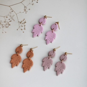 Mandala mintás függő fülbevaló - ékszer - fülbevaló - lógó fülbevaló - Meska.hu