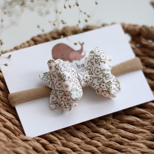 Menta virágos elasztikus baba fejpánt, Ruha & Divat, Hajdísz & Hajcsat, Hajráf & Hajpánt, , MESKA