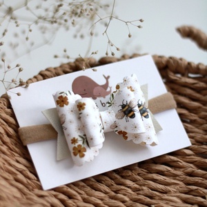 Méhecskés elasztikus baba fejpánt, Ruha & Divat, Hajdísz & Hajcsat, Hajráf & Hajpánt, , MESKA