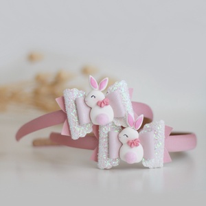 Nyuszis gyerek hajráf - Meska.hu