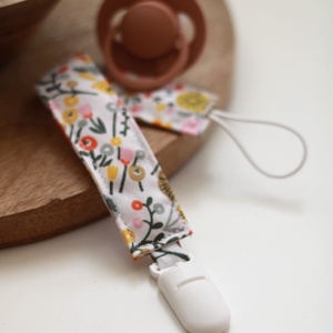 Tavaszi mintás cumilánc - baba - mama - baba játékok - cumilánc - Meska.hu