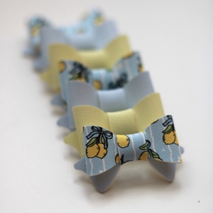 Kék citromos mini hajcsat - Meska.hu