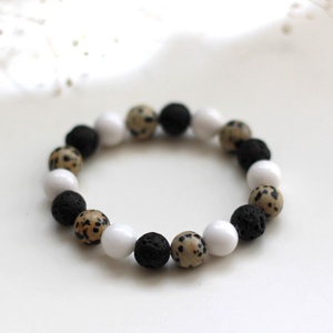 Érezd jól magad karkötő 10mm - ékszer - karkötő - ásványkarkötő - Meska.hu