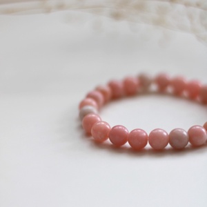 Rózsaopál szeretet karkötő - ékszer - karkötő - gyöngyös karkötő - Meska.hu