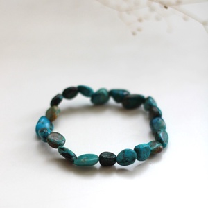 Lágy nőiesség krizokolla karkötő - ékszer - karkötő - gyöngyös karkötő - Meska.hu