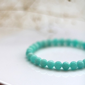 Életöröm amazonit karkötő - ékszer - karkötő - gyöngyös karkötő - Meska.hu