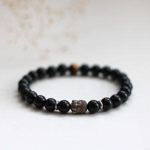 Védelmező férfi ásvány karkötő - ékszer - karkötő - ásványkarkötő - Meska.hu